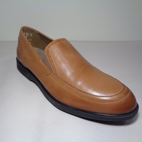 Hush Puppies Size 11.5 Wide SHEPSKY SLIP ON Tan Leather Loafers New Men\'s Shoes main image 11